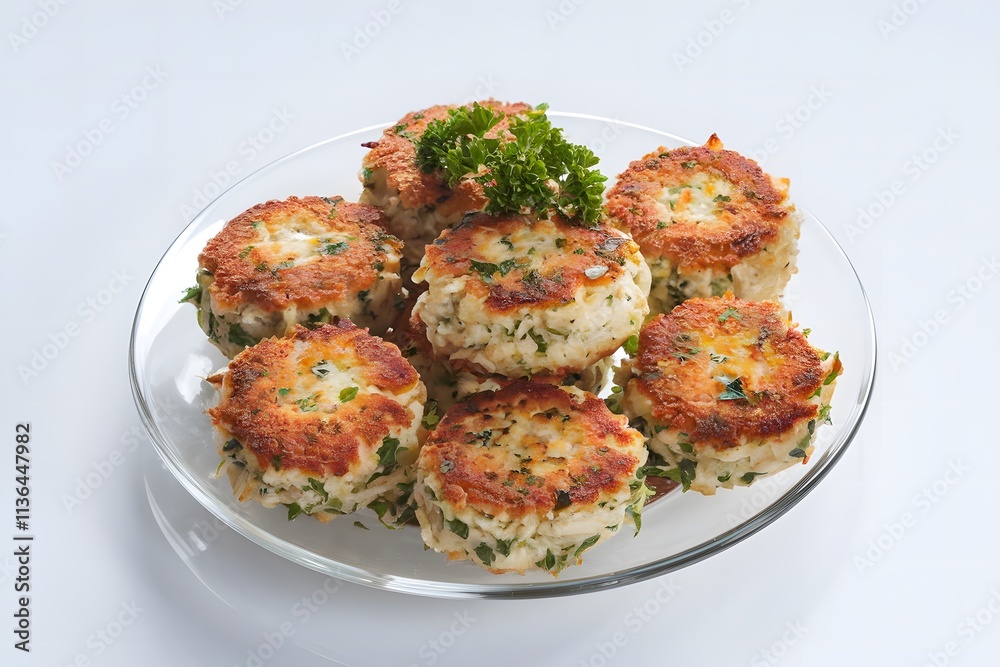 A plate of Crab cake A plate of Crab cake