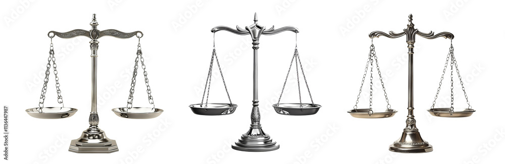 Scales of Justice on Transparent Background Scales of Justice on Transparent Background