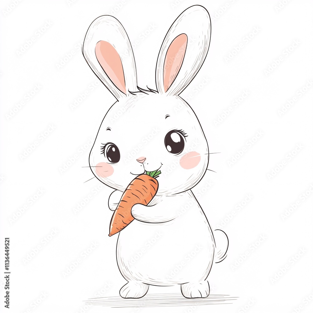 Obraz premium white rabbit