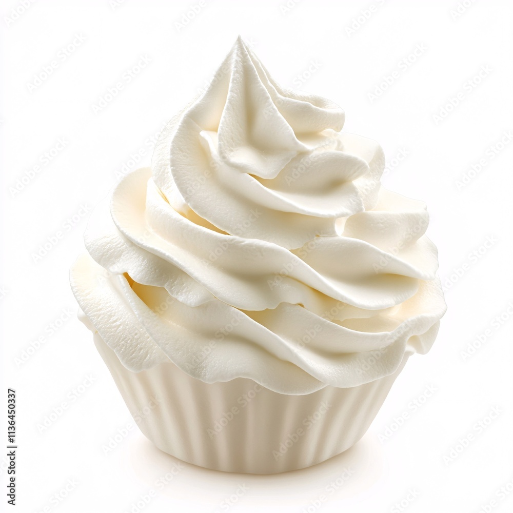 cupcake with whipped cream on top cupcake with whipped cream on top