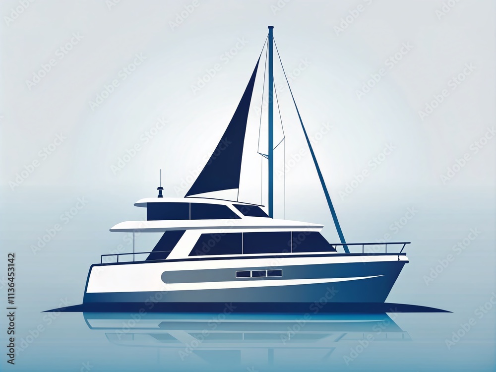 Catamaran Logo Design: Minimalist Flat Illustrations, Simple Sailing Boat Graphics, Yacht Symbols, Nautical Branding Catamaran Logo Design: Minimalist Flat Illustrations, Simple Sailing Boat Graphics, Yacht Symbols, Nautical Branding