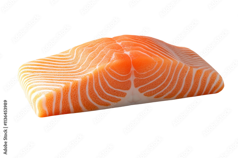 Fresh Raw Salmon Fillet on Transparent Background Fresh Raw Salmon Fillet on Transparent Background
