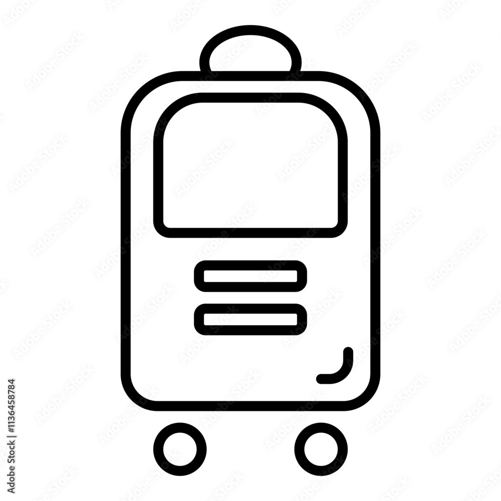 compact suitcase, representing travel and convenience, with a simple design and sturdy handles. compact suitcase, representing travel and convenience, with a simple design and sturdy handles.