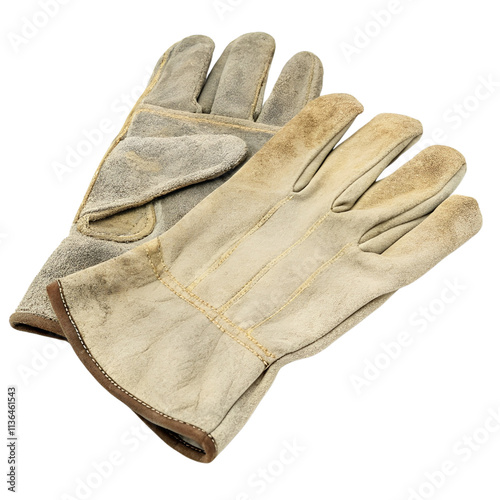 Work gloves isolated on a transparent background