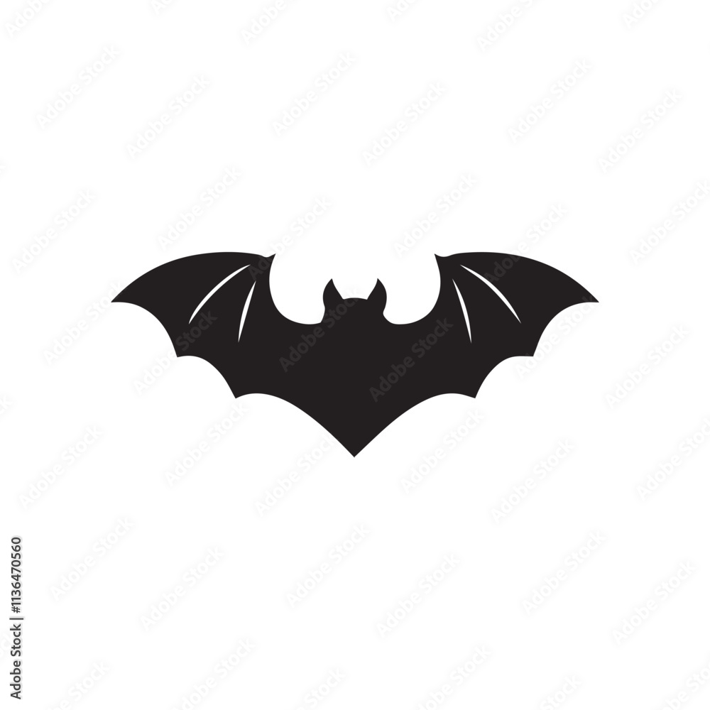 Creepy bat on white background Creepy bat on white background