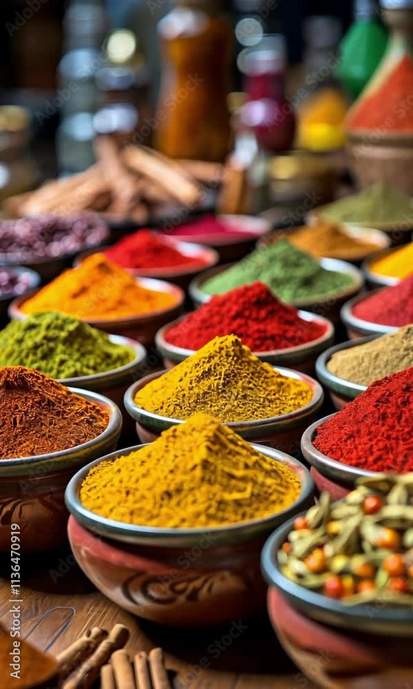 selective blurring of the variously coloured and flavoured spice heaps used in Turkish cooking
selective blurring of the variously coloured and flavoured spice heaps used in Turkish cooking