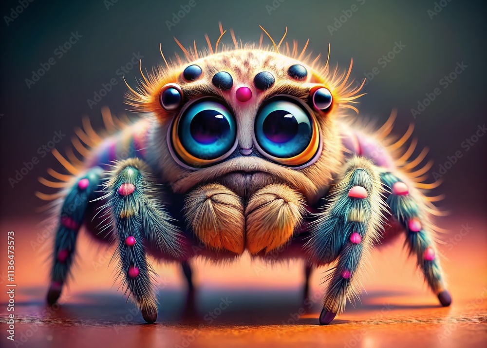 Cute Chibi Spider Cartoon Illustration - Adorable Spider Fashion Photography Cute Chibi Spider Cartoon Illustration - Adorable Spider Fashion Photography
