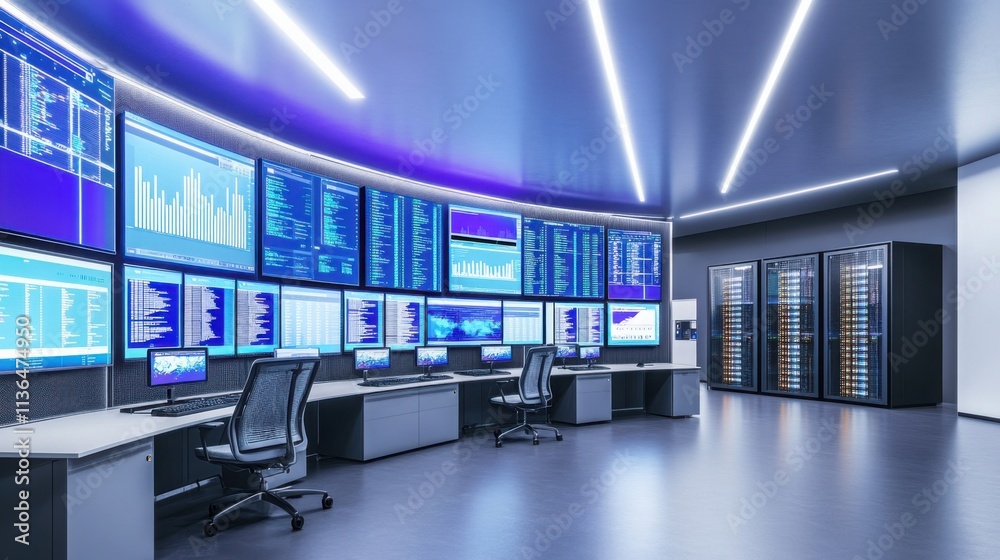Supercomputer processing vast amounts of data, symbolizing advanced technology and innovation in data analytics and computational power. Supercomputer processing vast amounts of data, symbolizing advanced technology and innovation in data analytics and computational power.
