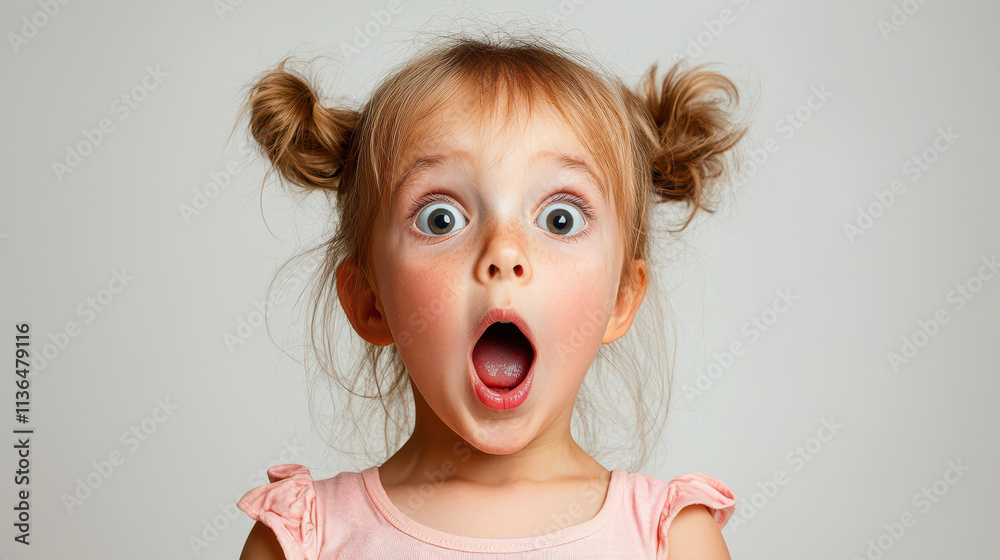 Child surprised expression with wide eyes and open mouth, showcasing joy and excitement. Perfect for capturing innocence and wonder Child surprised expression with wide eyes and open mouth, showcasing joy and excitement. Perfect for capturing innocence and wonder