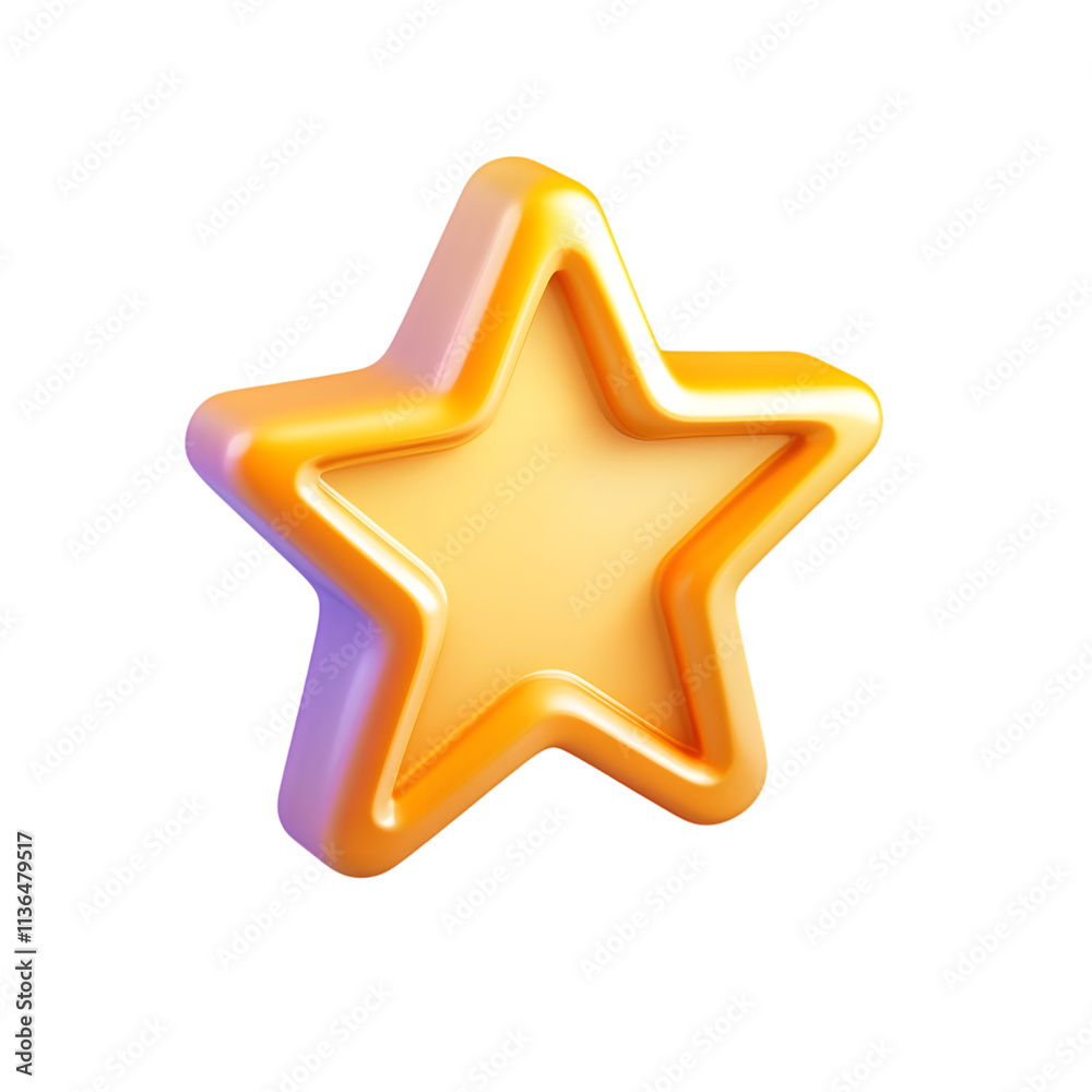 3D star icon 3D star icon
