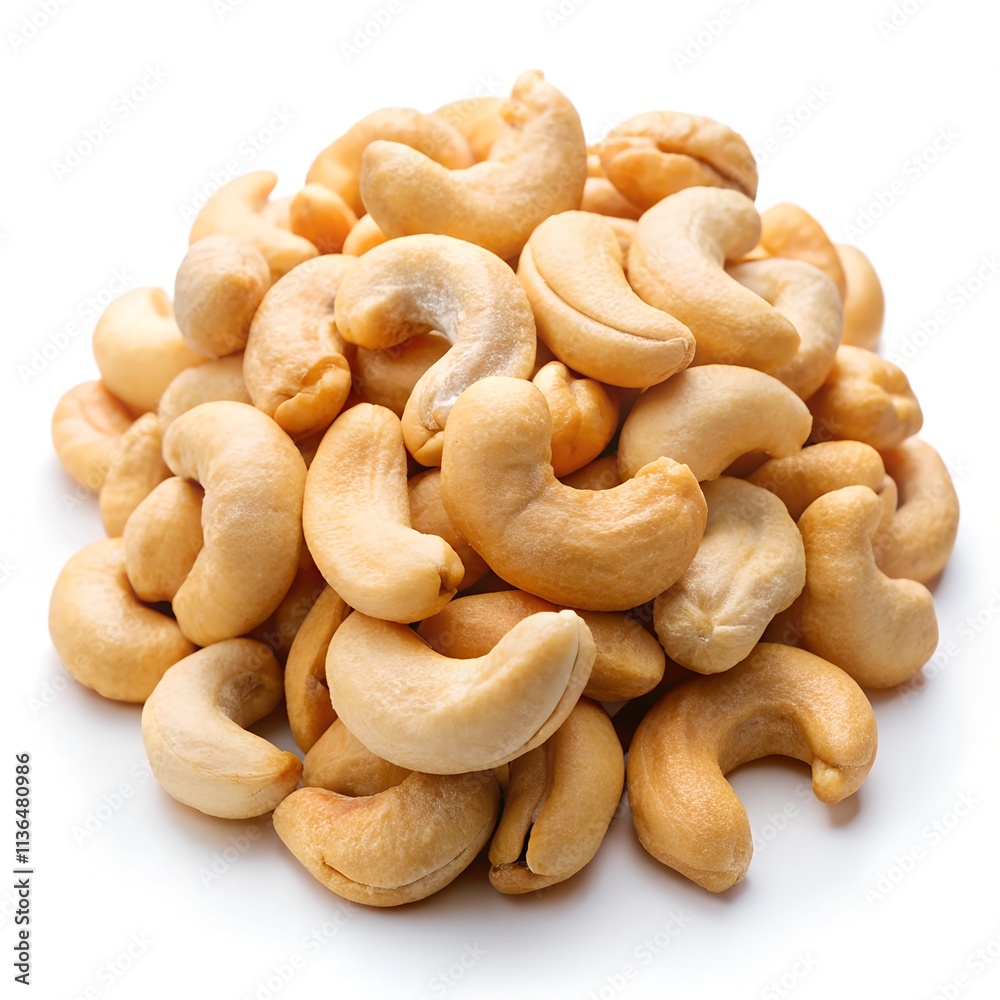 cashew nuts isolated on white background cashew nuts isolated on white background