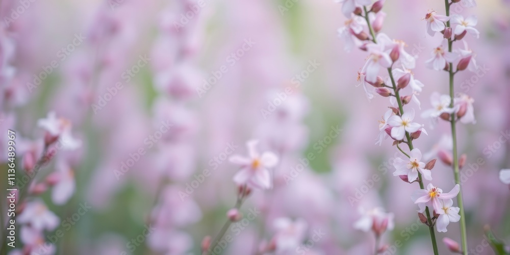 Delicate Pale Pink Blossoms in Soft Focus, a Serene Springtime Floral Scene Delicate Pale Pink Blossoms in Soft Focus, a Serene Springtime Floral Scene