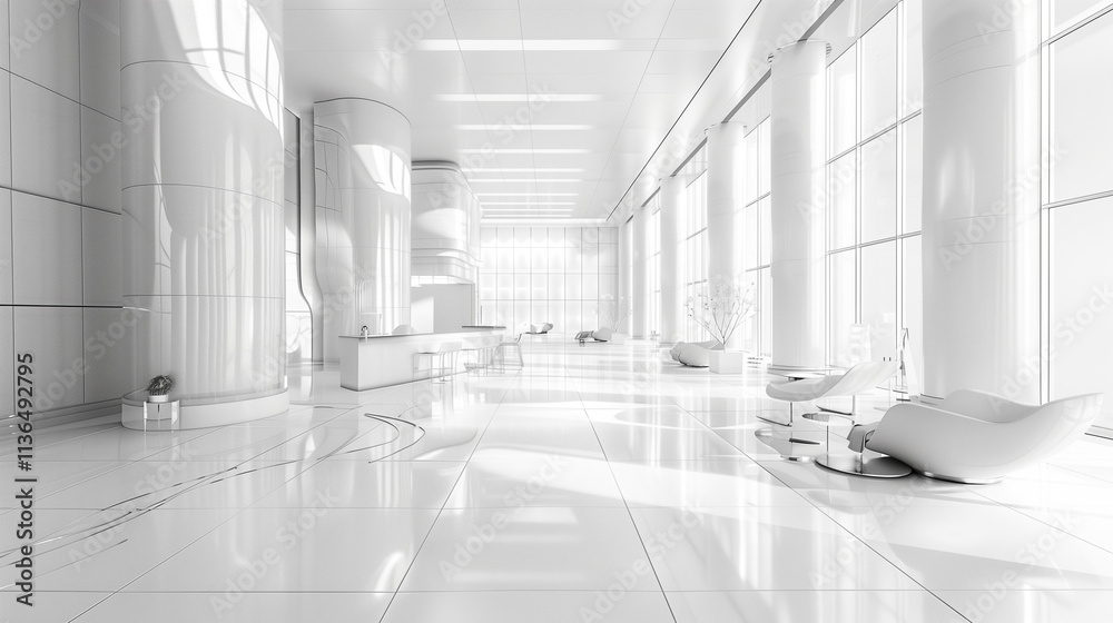Obraz premium Sci Fi interior
