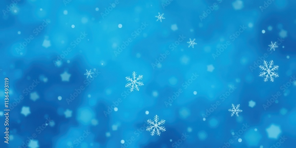 Serene Winter Wonderland Background Featuring Delicate Snowflakes on a Soft Blue Gradient Serene Winter Wonderland Background Featuring Delicate Snowflakes on a Soft Blue Gradient