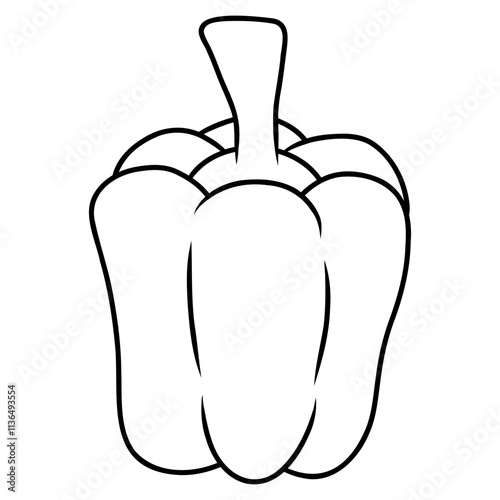 illustration of a bell pepper vegetable