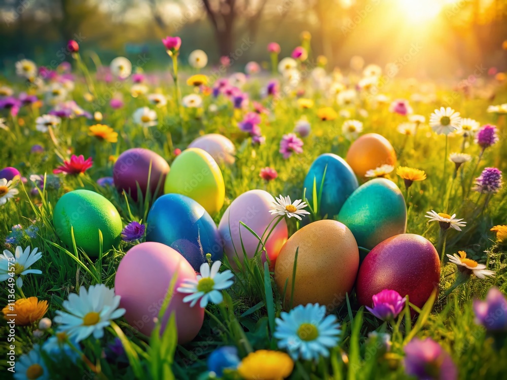 Easter Eggs Hunt, Spring Meadow, Wildflowers, Photography, Colorful Eggs, Grass Field, Nature, Easter, Holiday, Spring, Photography, Outdoor, Scenic, Pastoral, Vibrant, Beautiful Easter Eggs Hunt, Spring Meadow, Wildflowers, Photography, Colorful Eggs, Grass Field, Nature, Easter, Holiday, Spring, Photography, Outdoor, Scenic, Pastoral, Vibrant, Beautiful