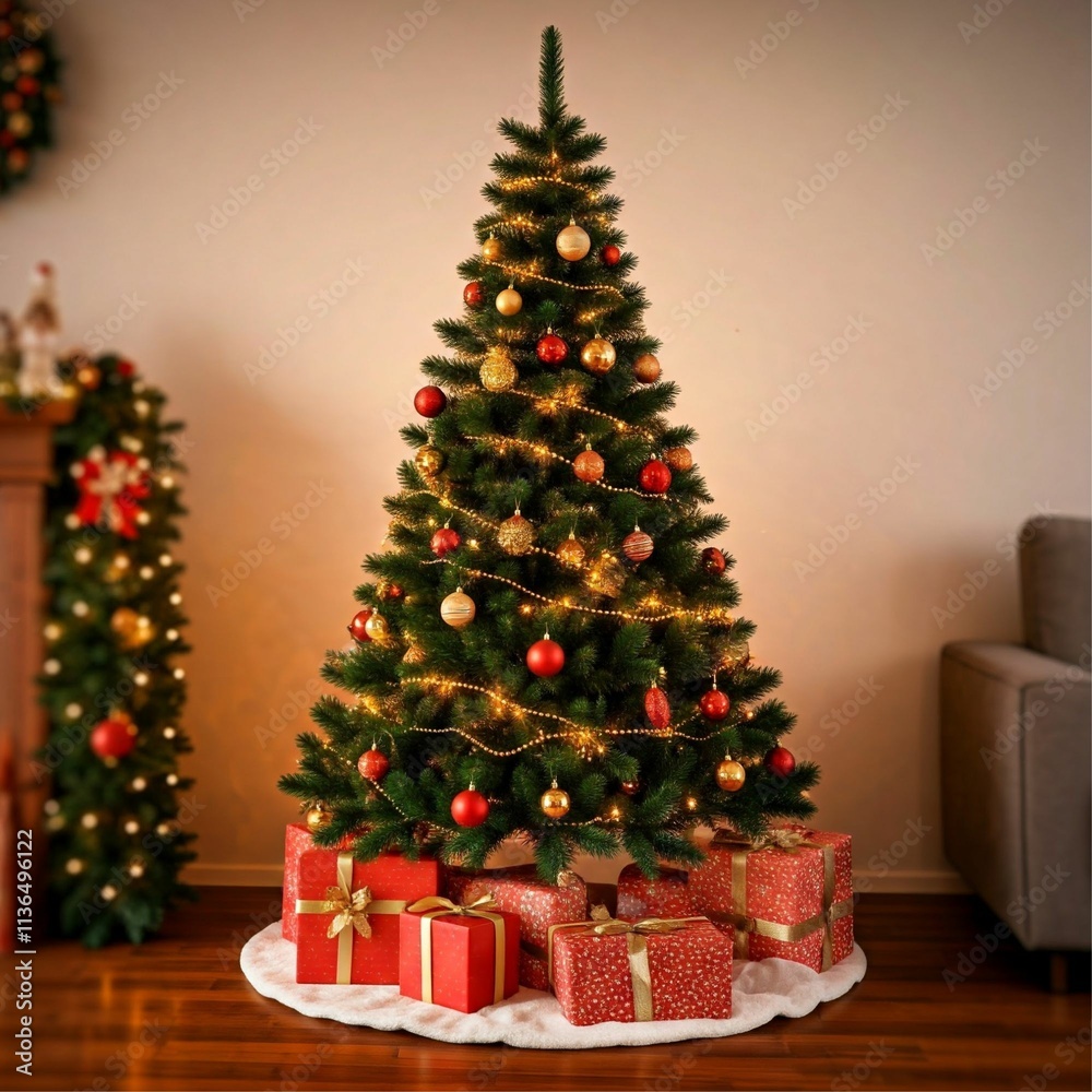 christmas tree with gifts christmas tree with gifts