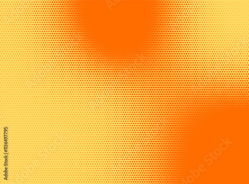 Wallpaper Mural Bright halftone pattern with orange and yellow hues Torontodigital.ca