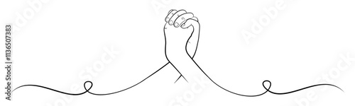 world friendship day line art illustration