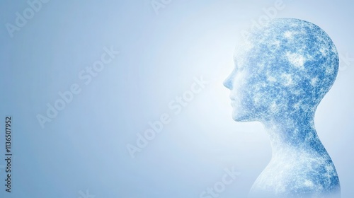 Wallpaper Mural Abstract Human Head Network Connectivity Digital AI Technology Mind Future Innovation Science Torontodigital.ca