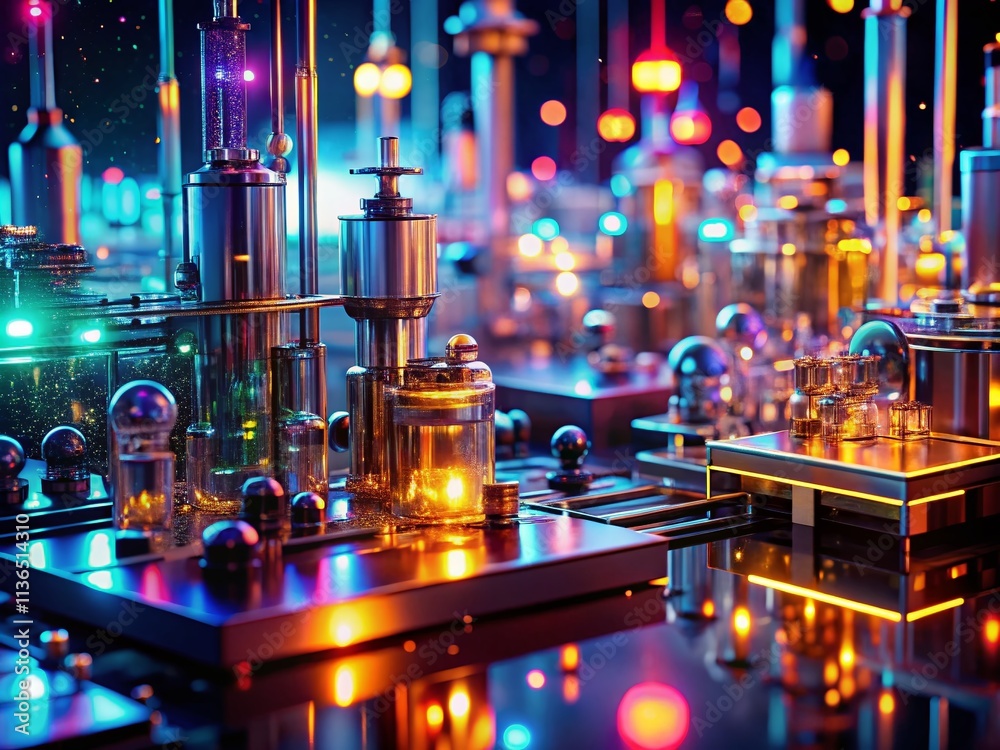 Futuristic Lab Bokeh: Glowing Circuitry, Advanced Gadgets, Sci-Fi Technology, Cyberpunk Aesthetic Futuristic Lab Bokeh: Glowing Circuitry, Advanced Gadgets, Sci-Fi Technology, Cyberpunk Aesthetic