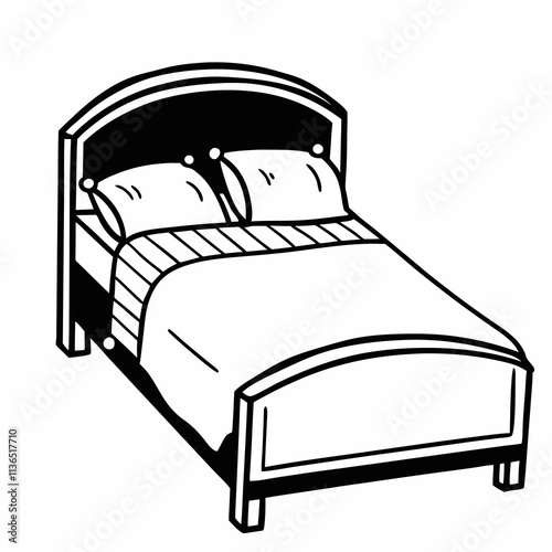 bed in a bedroom