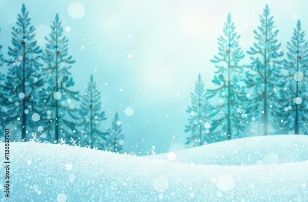 A serene Winter background emerges through soft teal and white watercolor, showcasing gentle swirling textures and a misty atmosphere A serene Winter background emerges through soft teal and white watercolor, showcasing gentle swirling textures and a misty atmosphere