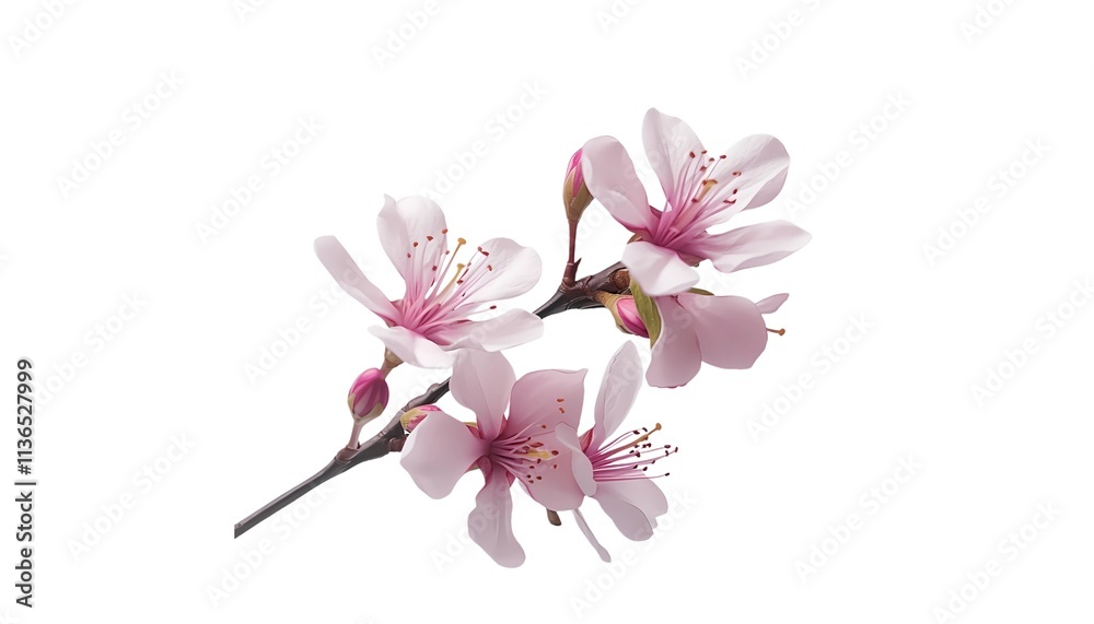 Pink Blossom Branch Elegance 