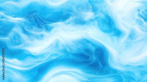 Abstract blue and white swirling texture, suitable for backgrounds and designs.
