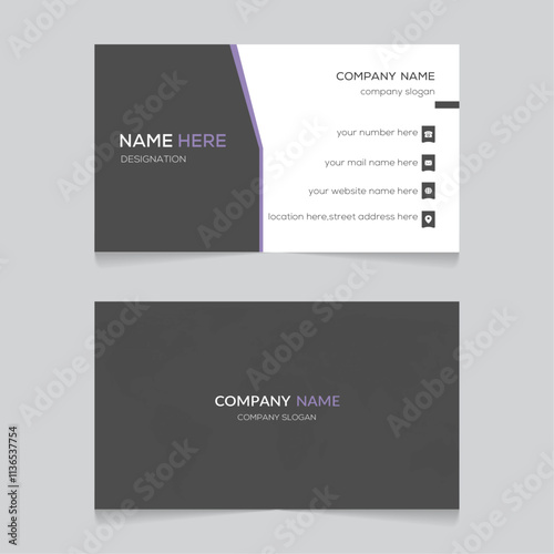 New professional Clean business card design