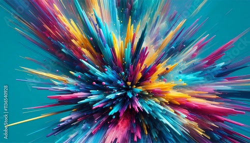 abstract colorful background, color explosion