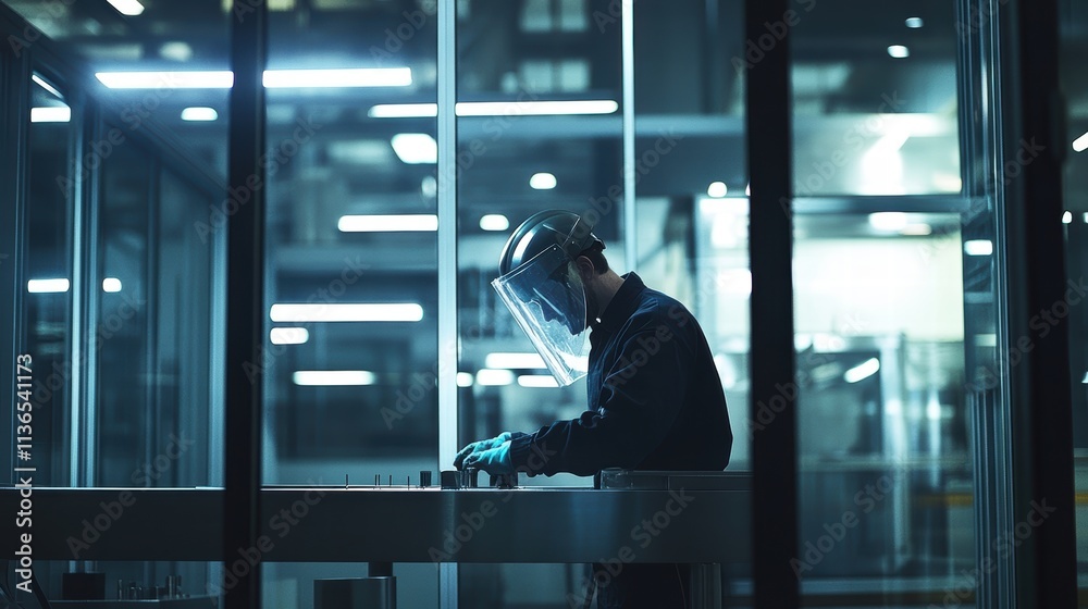 industrial worker manufacturing precision parts industrial worker manufacturing precision parts