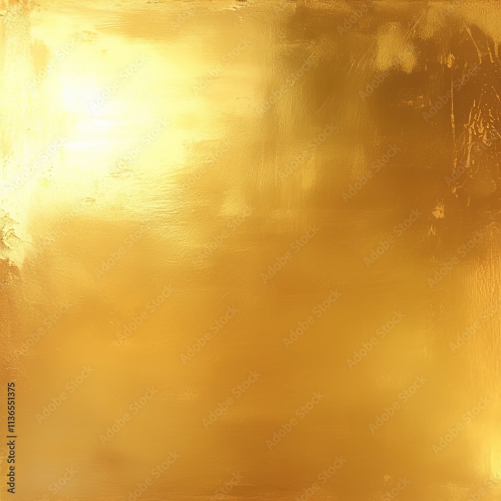 Obraz premium A large area of gold paper with a light yellow and white background