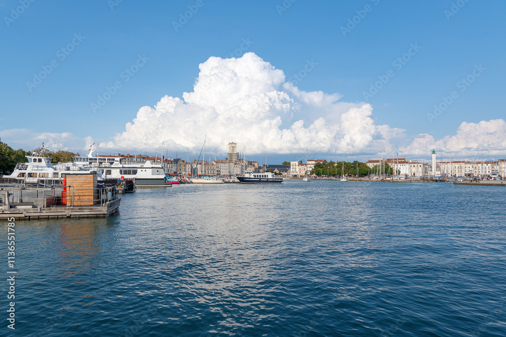 Naklejka premium Coast and Harbour of La Rochelle, France