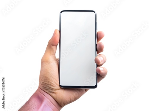 hand holding smart phone