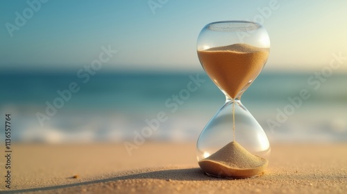 hourglass with sand