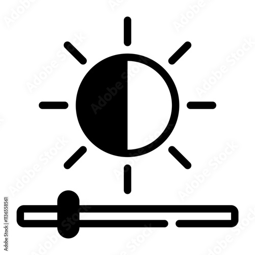 brightness solid icon	 