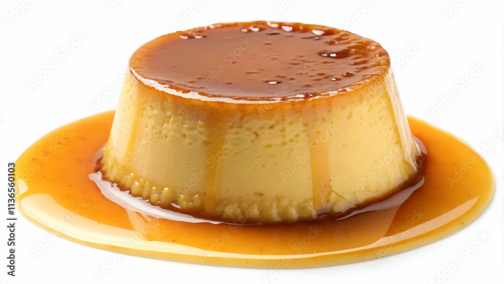 Delicious Caramel-Topped Flan with Smooth Creamy Texture Delicious Caramel-Topped Flan with Smooth Creamy Texture