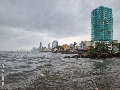 Colombo city with sea