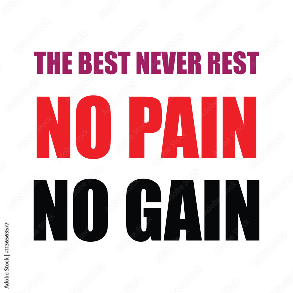 no pain no gain quats