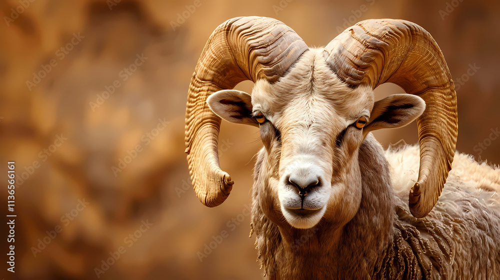 Majestic Desert Bighorn Sheep Portrait Majestic Desert Bighorn Sheep Portrait