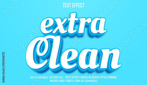 Extra Clean 3d editable text effect style photo