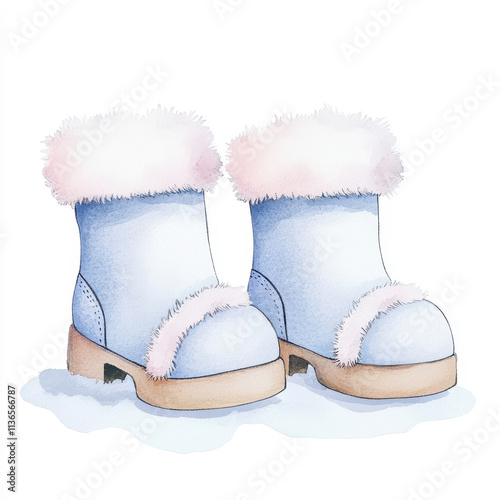 Cozy winter boots with soft fur trim for stylish cold weather outings.