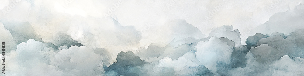 Layered Clouds Forming a Storm Gathering on the Horizon Dramatic Sky Scene Layered Clouds Forming a Storm Gathering on the Horizon Dramatic Sky Scene