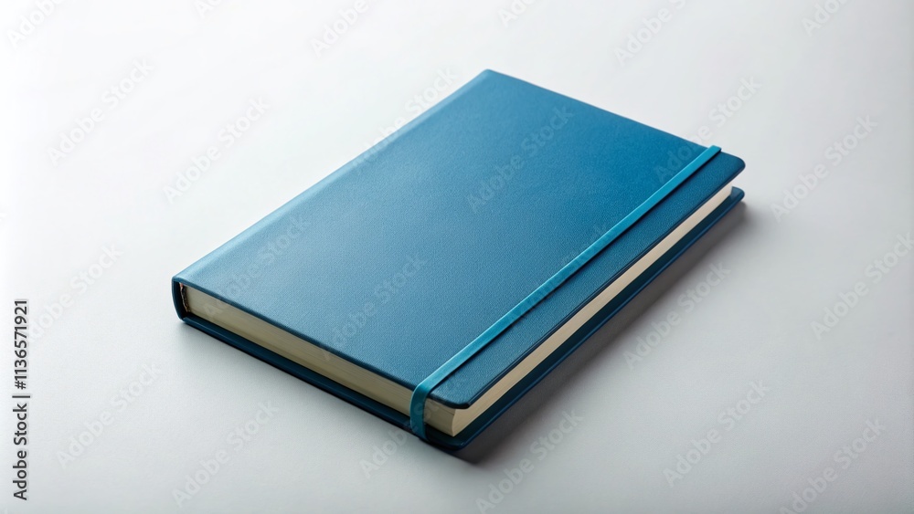 Minimalist Marine Blue Notebook Mockup, White Background, Stationery Photography, Product Presentation, Branding Design Minimalist Marine Blue Notebook Mockup, White Background, Stationery Photography, Product Presentation, Branding Design