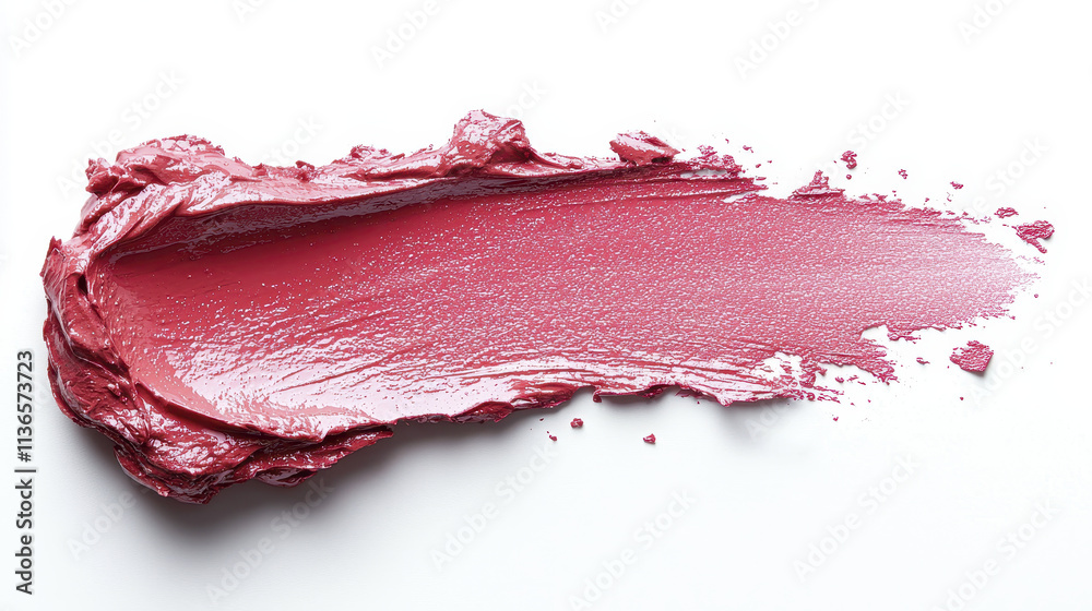 vibrant pink lipstick swatch on clean white background, showcasing its creamy texture and rich color. This captures essence of beauty and makeup artistry vibrant pink lipstick swatch on clean white background, showcasing its creamy texture and rich color. This captures essence of beauty and makeup artistry