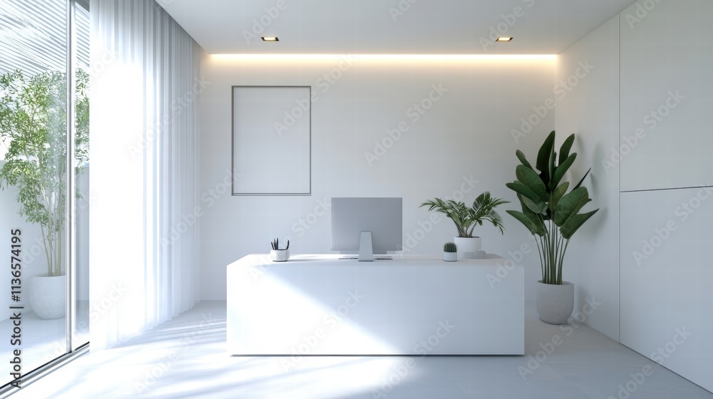 minimalist white office interior design minimalist white office interior design