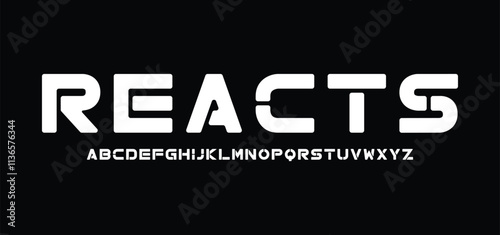 Modern Bold Heavy Font. Typography urban style alphabet fonts for fashion, sport, technology, digital, movie, logo design, vector illustration
