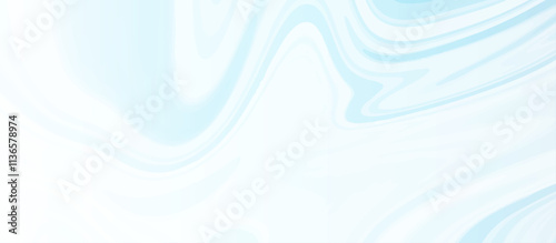 White and blue liquid marble pattern texture natural background. Liquify Swirl white and blue color art. Beautiful drawing with the divorces and wavy lines in gray tones.	
