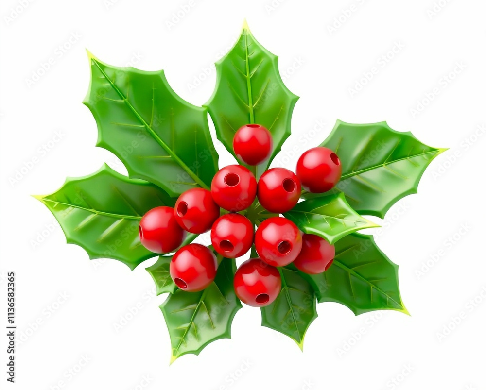 Stylish Ornament Icon 3D Render on White Background